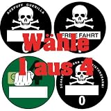 FEINSTAUBPLAKETTE UMWELTPLAKETTE AUSPUFF Auswahl von 1 aus 4 VERSCHIEDENEN MOTIVEN Aufkleber Autoaufkleber