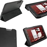 IGadgitz Black PU Leather Case Cover for Motorola Xoom 2 Media Edition Droid Xyboard 8.2" Android Tablet 16GB Wi-Fi 3G + Screen Protector