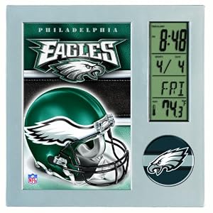 NFL Philadelphia Eagles Digital Desk Clock by 