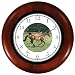 Bay or Bay Horse Galloping #1 (JP6) Wooden Wall Clock by WatchBuddy Timepieces (Cherry Wood Frame)