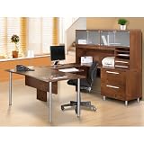 Nexera U-Shaped Desk - 721201 - Aero Collection (Truffle) (62H x 71.75W x 93D (overall))