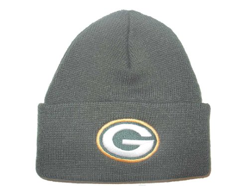 Green Bay Packers Cuffed Embroidered Logo Winter Knit Hat - Green