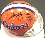 Urban Meyer Autographed Florida Gators Mini Helmet with 06 NATL CHAMPS inscription