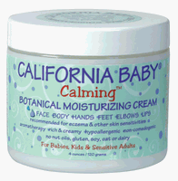 California Baby Moisturizing Cream, Calming, 4-Ounce Jar (Pack of 2)