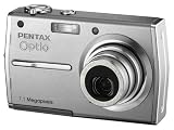 Pentax Optio T30 Digitalkamera (7 Megapixel, 3-fach opt. Zoom, 3 Touchscreen) silber inkl. Ledertasche und 1GB SD-Karte