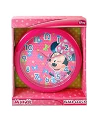 Home: "MINNIE BOWTIQUE" DISNEY 10" WALL CLOCK: Quartz Accuracy, Easy Wall Mounting. Battery Operated Requires 1 AA Battery (Not Included - MZB