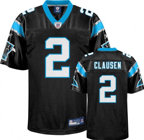Jimmy Clausen Youth Jersey: Reebok Black #2 Carolina Panthers Replica Jersey