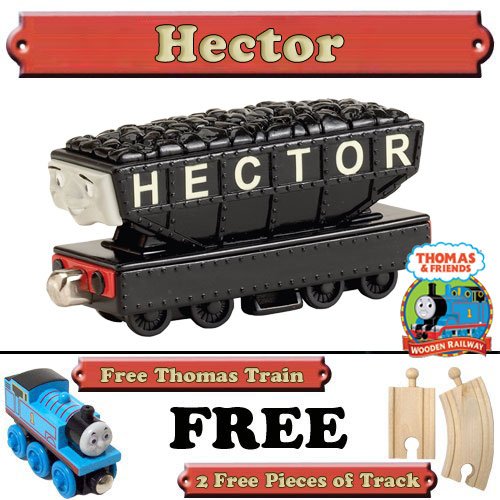 Hector Truck from Thomas The Tank Engine Wooden Train Set - Free 2 Pieces of Track & Free Thomas the Tank Engine