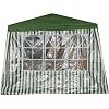 Seitenteile mit Fenster f�r Pavillon Pavillion in Gr�n 2 St�ck