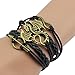 jeansian Women's Vintage Dragon charm Arrow Love Bracelet WCE009 Black