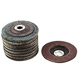 uxcell フラップサンディングディスク　フラップ 研磨ディスク　メタル　80#　10個入り