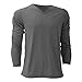 Canvas Mens Triblend Long Sleeve V-Neck T-Shirt