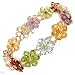 Dazzling Brand New Bracelet With 25.55ctw Precious Stones - Genuine Amethysts, Citrines, Garnets, Peridots, Topazes in 14K Yellow Gold. Total item weight 20.0g Length 7.5in