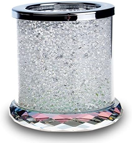 Best Candle Holder Crystal - Beautiful Vintage Style Centerpiece With Love Quote - Romantic Gift For Wedding, Engagement &amp; Valentine's Day