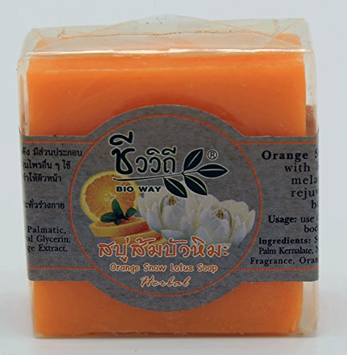 Orange Snow Lotus Soap Herbal 60g