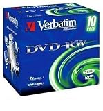 Verbatim DVD-RW 2x Speed 10er Pack Jewel Case DVD-Rohlinge