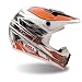 2009 Bell SC-R Vector Orange and Silver Full Face Motocross Helmet