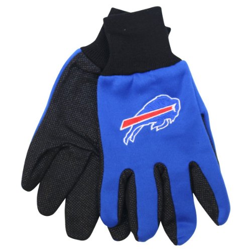 Buffalo Bills NFL Two Tone All Purpose Utility Grip Gloves Solomon R