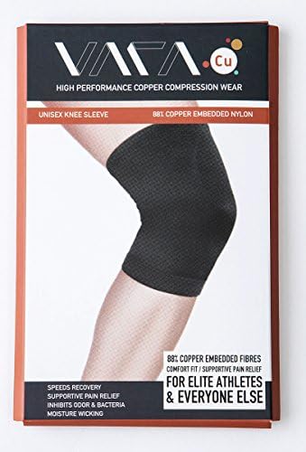 Copper Compression Knee Sleeve - Wear VARA Cu (Small) - Best Fit for Runners - Unparalleled Performance - Ditch Your Brace and Enjoy True Freedom - Pain Relief & Support - Get yours Right NOW Before We Run Out!