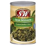 S&W Leaf Spinach, 13.5 Ounce (Pack of 12)
