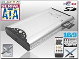 Multimedia 2.5 FESTPLATTEN HDD-Player USB2.0 MP3 DivX JPG VIDEO 2 mit SD/MMC Card Reader SATA HDD