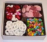 IMAGE OF Scott's Cakes Large 4-Pack Smoochie Lips, Valentine Mix, Conversation Beans, & White Pretzels