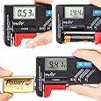 HDE Universal Digital Battery Tester - For AA/AAA/C/D/9V & Mini Cell Batteries