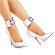 Pleaser Shoes Women's STILETTO, 5-Inch High Heel w/Classic Closed Toe Pump W/Ankle Cuff 204