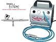 HP-CS .35mm Eclipse Airbrush with Compressor Model TC-60 Super Quiet High Performance "Salon Air" Airbrush Compressor with Small Tank