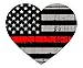Heart Shape (C53) Thin Red Line Vinyl Decal Sticker Love Car Laptop/Netbook Window