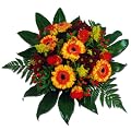 Blumenstrauss 'Farbfeuer' mit Gerbera, Santini und Hypericum - Blumenversand inkl. Gru�karte