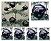 NFL Football Denver Broncos Set of 6 Holiday Christmas Tree Ornaments Featuring Broncos Team Helmet Ornaments Ranging from 1.5