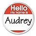 Hello my name is Audrey 3