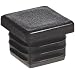 Kapsto 260 Q 2525 1.5 - 2 Polyethylene Square Plug, Black, 25 mm (Pack of 100)