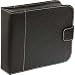 Case Logic Leather CD/DVD Media Case, Holds 24 DVD/CDs in Separate Pockets, Color: Black