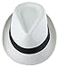 Jazz Fedora Hat with Black Band (Brim: 22.5 Inches Approx) - COLORS MAY VARY