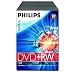 Philips DVD+RW Rewritable Disc (10 Pack) Slim Case PDO/DVDRW/10PK - 120 Minutes Video (Standard Play) 4.7GB Data, 1-4x Certified Speed For Use With DVD+RW Recorders And DVD+RW Data Drives