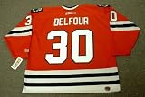 ED BELFOUR Chicago Blackhawks 1994 CCM Throwback Away NHL Hockey Jersey
