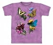 Butterfly Study T-shirt 100% Cotton Short Sleeve Shirt in Adult Sizes