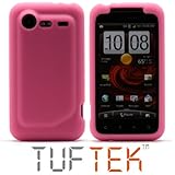 TUF TEK Bright Pink Soft Silicone / Gel / Rubber Skin Cover Case for Verizo ....