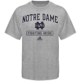 adidas Notre Dame Fighting Irish Ash Practicewear T-shirt