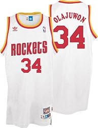Hakeem Olajuwon Jersey: adidas White Throwback Swingman #34 Houston Rockets Jersey