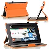 MoKo Slim-fit Cover Case for Google Nexus 7 Android Tablet by Asus, Orange - 並行輸入品