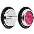 0 Gauge Flamingo Pink Glitter Cheater Plug