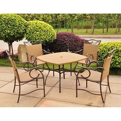 Valencia Outdoor Wicker Five Piece Dining Set product image