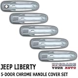 2002-2007 Jeep Liberty 5 Door Chrome Handle Cover kit 