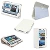 Etui Housse Luxe Cuir Blanc pour Samsung Galaxy Tab 2 7.0 P3110 + Stylet Gratuit