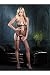Sexy Industrial Fishnet Suspender Bodystocking With Faux Leather Buckle Accents Lingerie Leg Avenue
