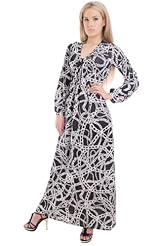 Maternity Plus Size Long Sleeves Elastane/Polyester Empire   Waistline Jumpsuit/Maxi Dress 