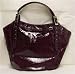 Kooba Blake Amethyst Patent Leather Bag Purse Handbag Image